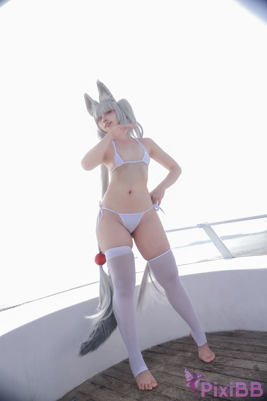 Cosplayer G44 wont get hurt azur lane morning calm swimsuit PixiBB.COM 028