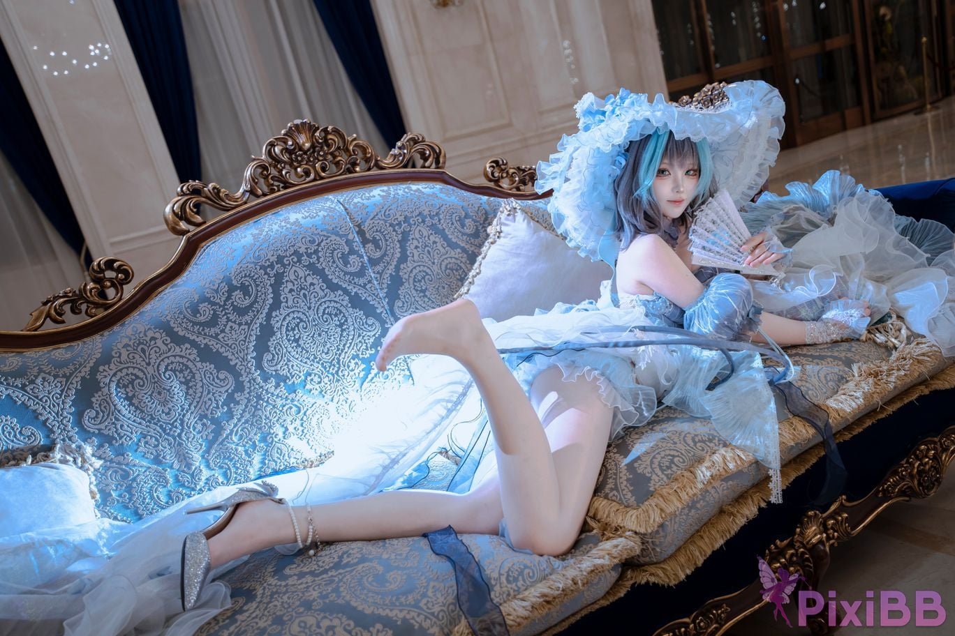 Cosplayer Tsuki Yueyin Cheshire scrapped manuscript PixiBB.COM 008