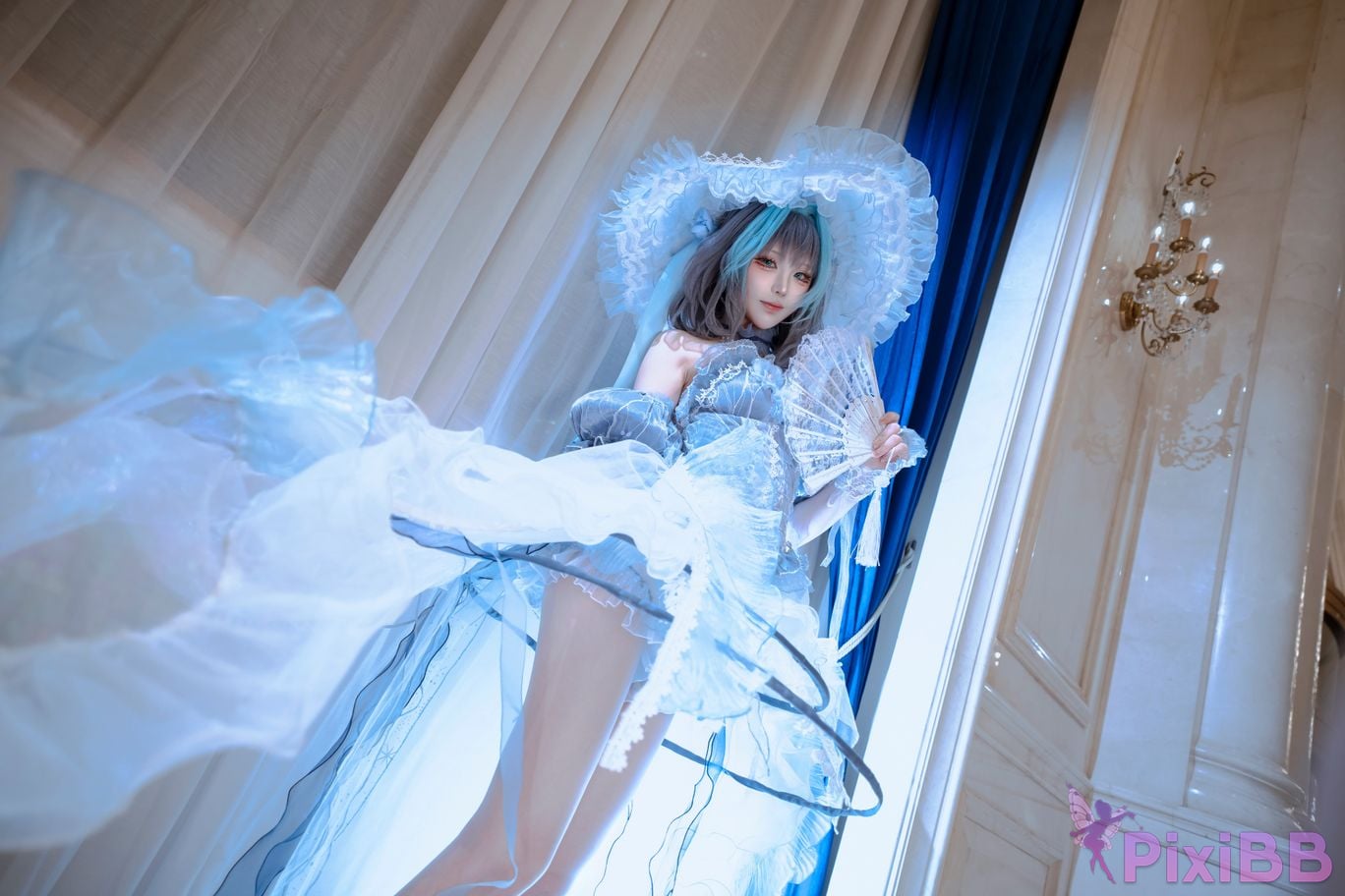 Cosplayer Tsuki Yueyin Cheshire scrapped manuscript PixiBB.COM 014
