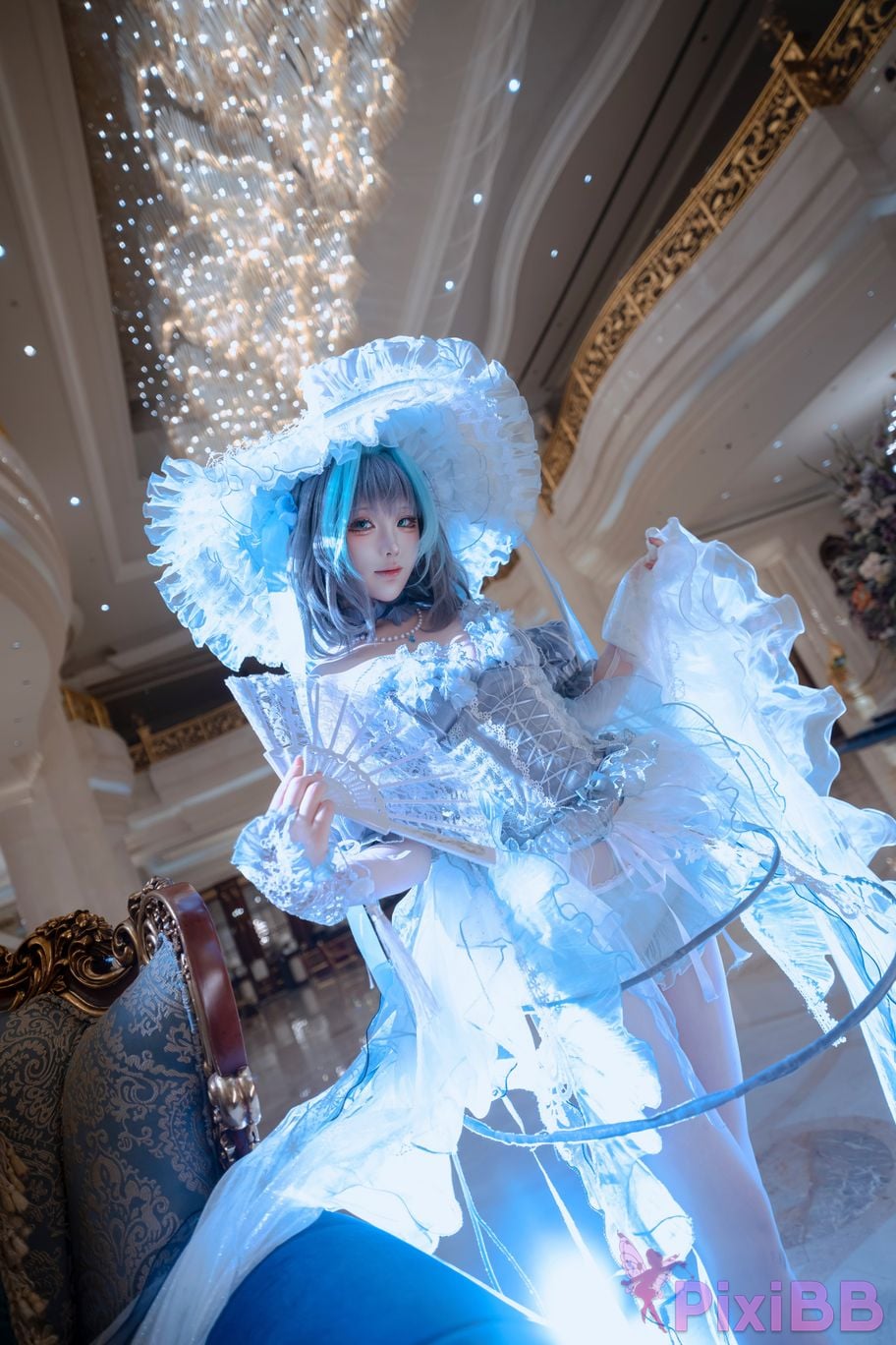 Cosplayer Tsuki Yueyin Cheshire scrapped manuscript PixiBB.COM 018