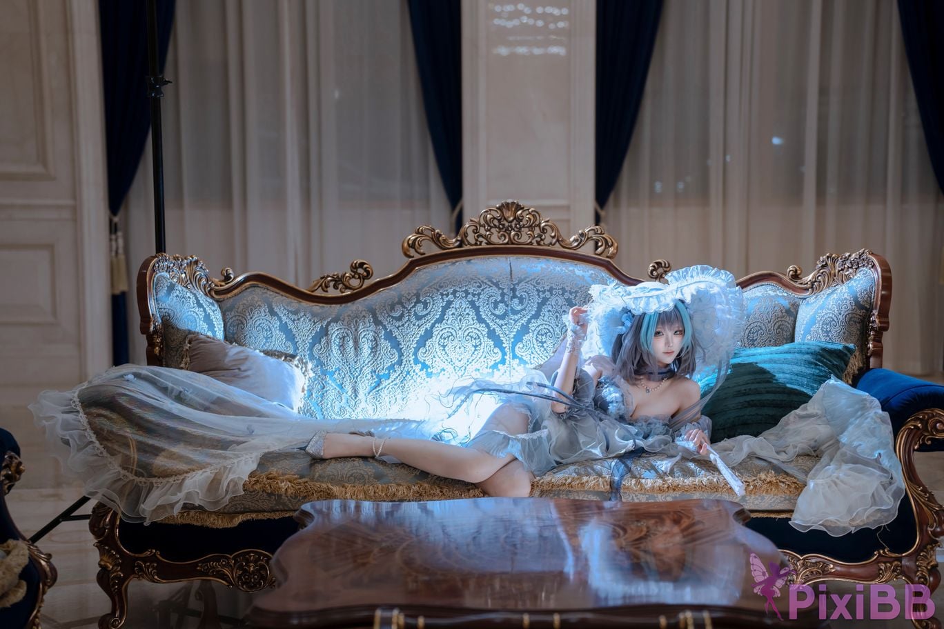 Cosplayer Tsuki Yueyin Cheshire scrapped manuscript PixiBB.COM 022