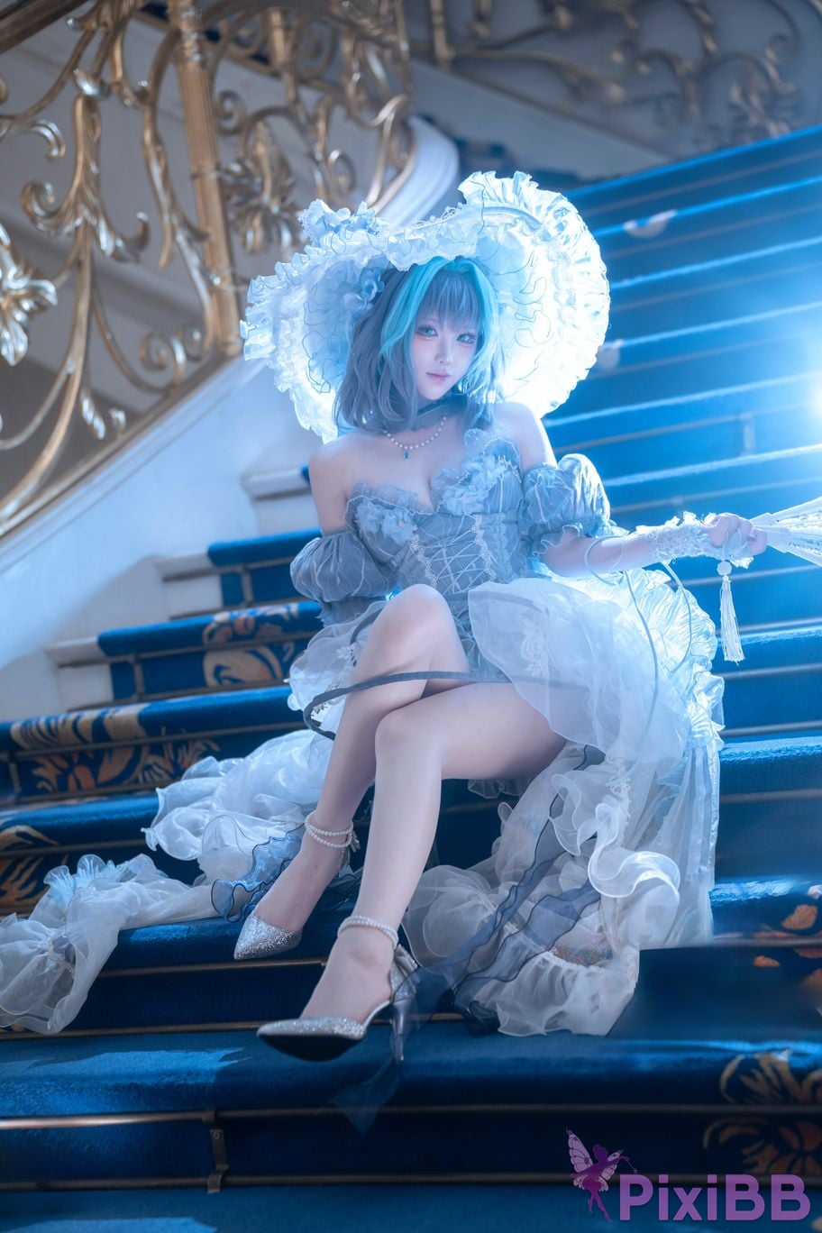 Cosplayer Tsuki Yueyin Cheshire scrapped manuscript PixiBB.COM 024