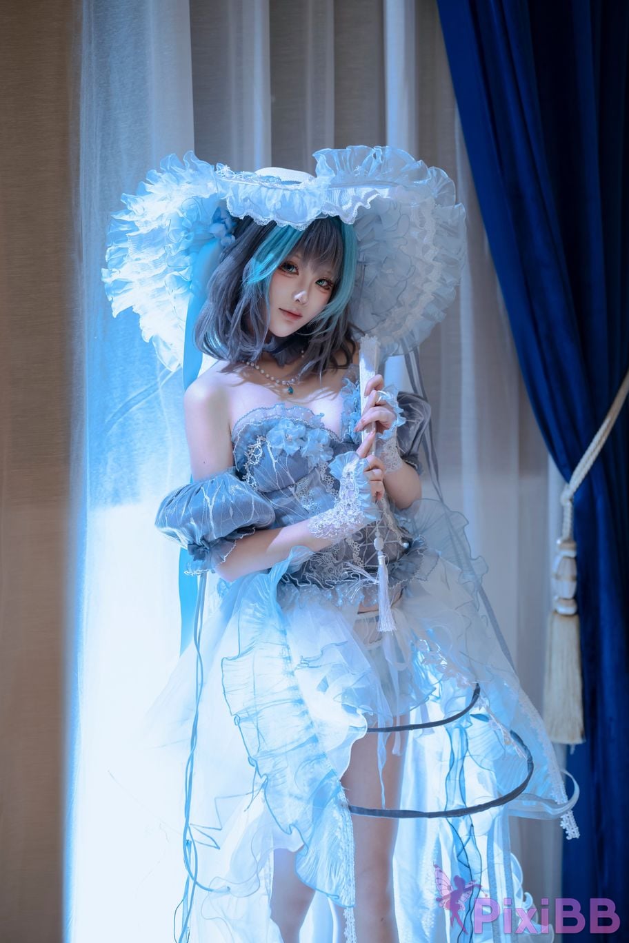 Cosplayer Tsuki Yueyin Cheshire scrapped manuscript PixiBB.COM 027