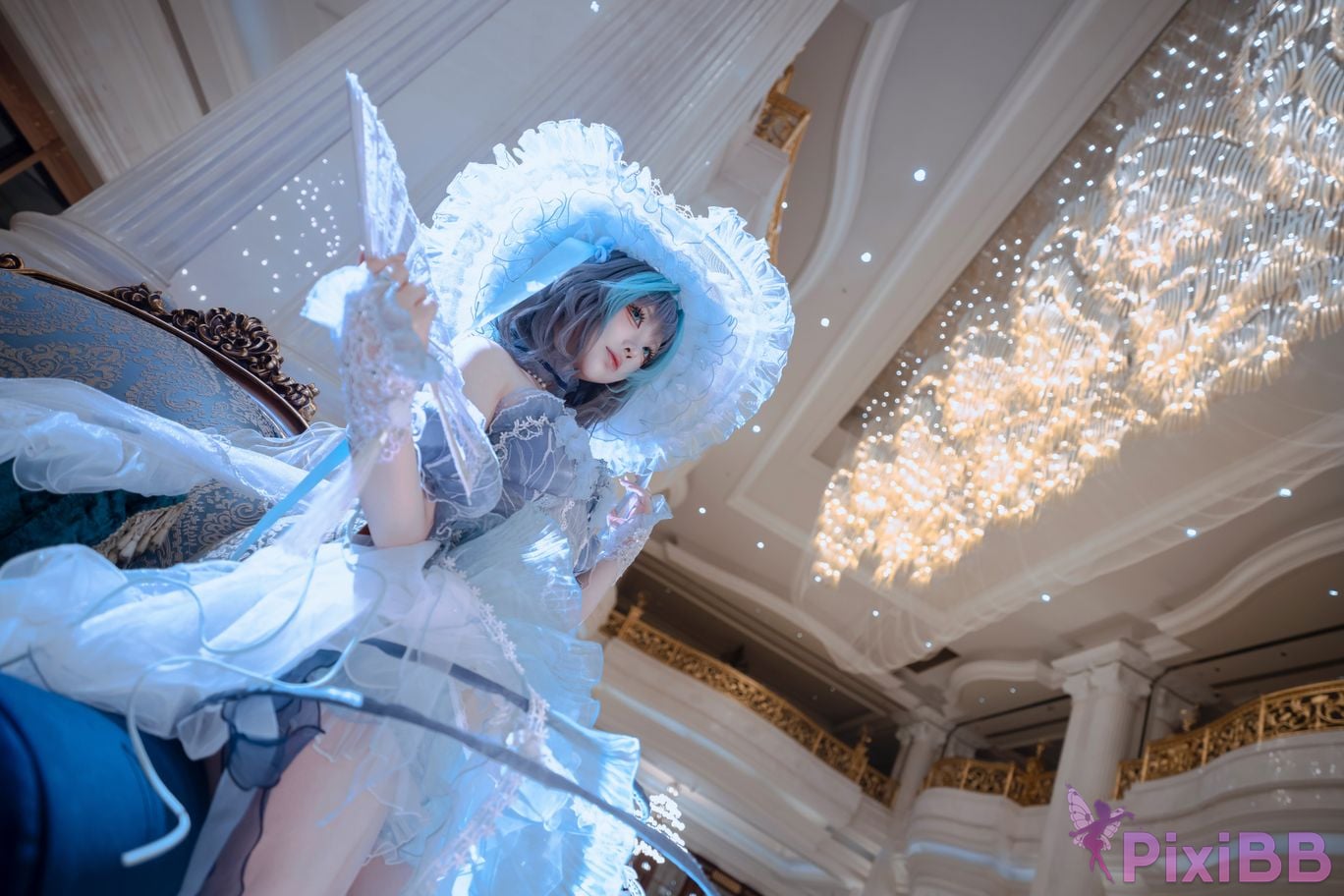 Cosplayer Tsuki Yueyin Cheshire scrapped manuscript PixiBB.COM 028