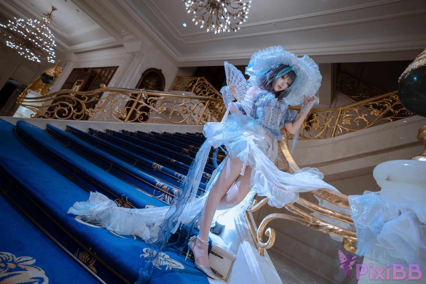 Cosplayer Tsuki Yueyin Cheshire scrapped manuscript PixiBB.COM 031