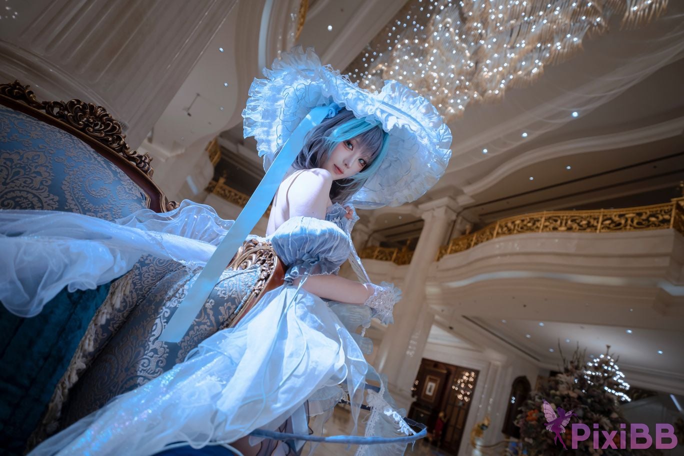 Cosplayer Tsuki Yueyin Cheshire scrapped manuscript PixiBB.COM 033