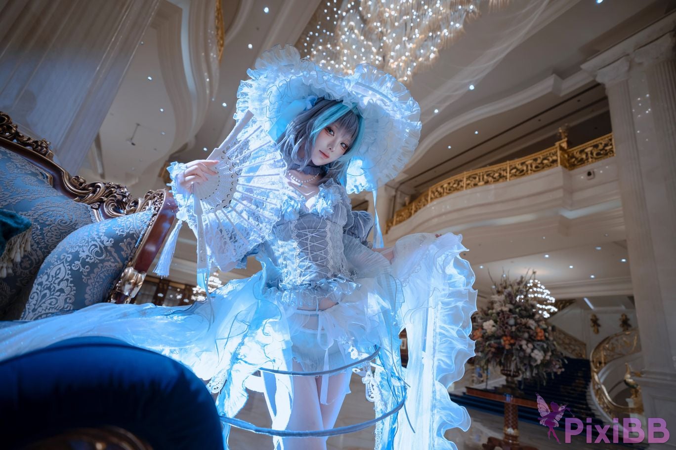 Cosplayer Tsuki Yueyin Cheshire scrapped manuscript PixiBB.COM 034