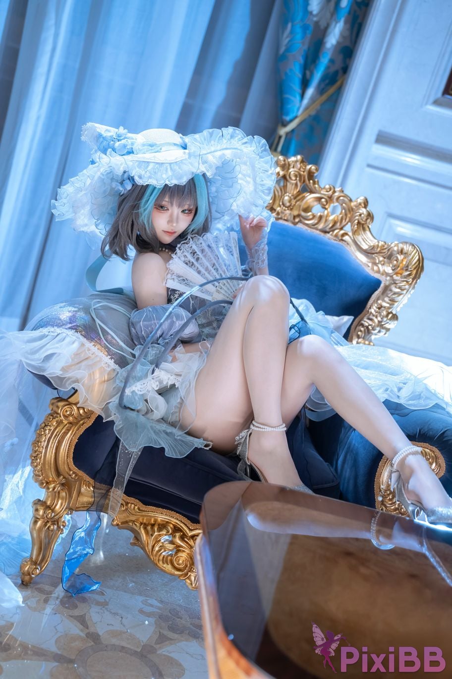 Cosplayer Tsuki Yueyin Cheshire scrapped manuscript PixiBB.COM 035