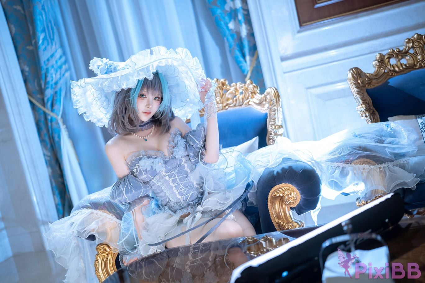 Cosplayer Tsuki Yueyin Cheshire scrapped manuscript PixiBB.COM 039