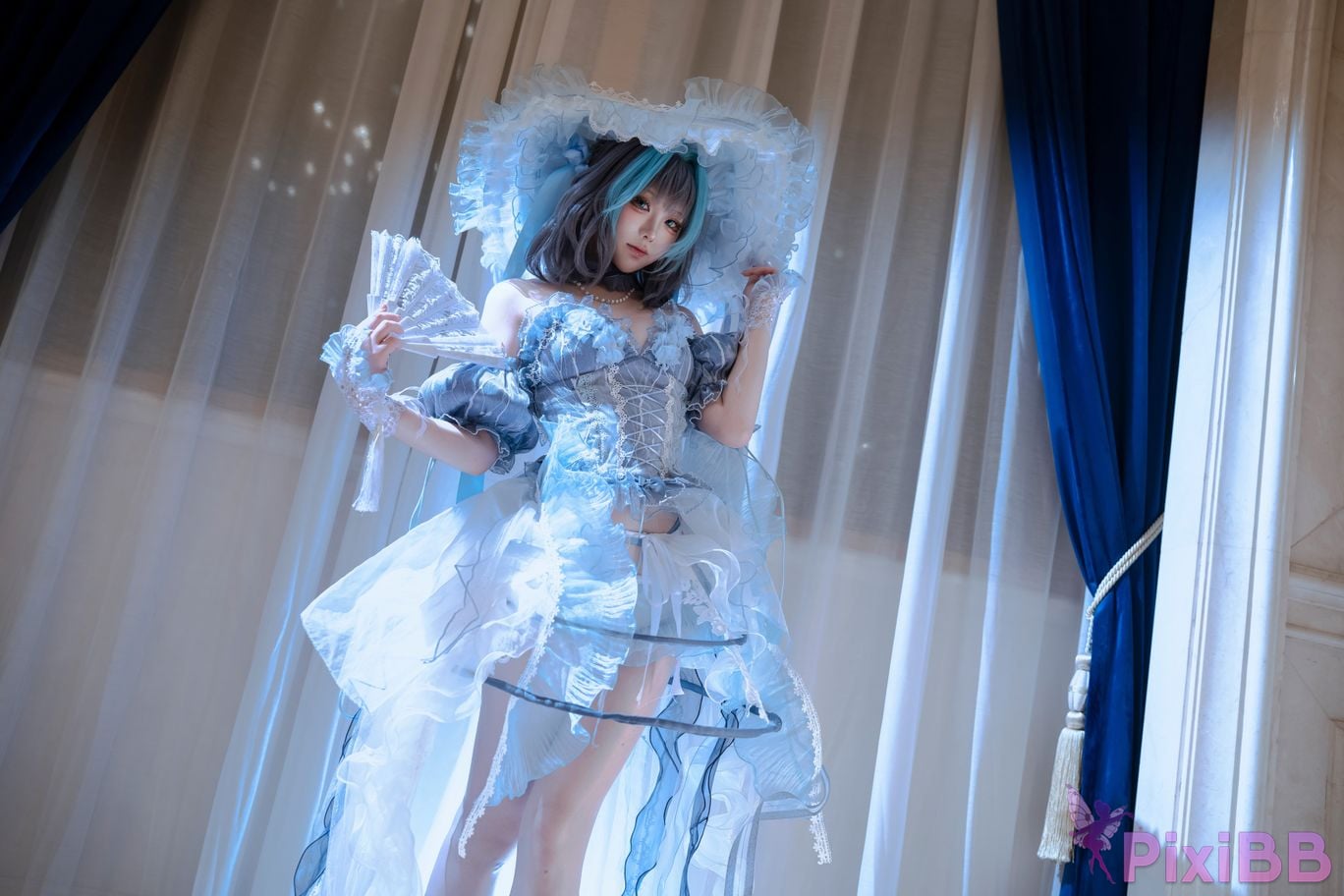 Cosplayer Tsuki Yueyin Cheshire scrapped manuscript PixiBB.COM 047
