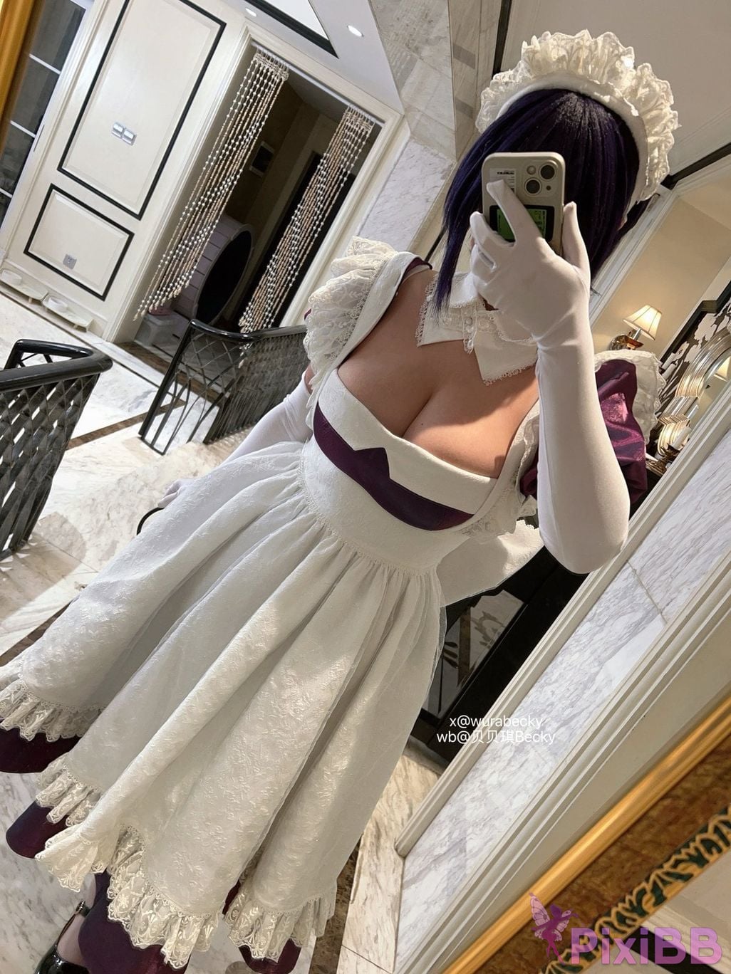 Cosplayer Bebeqi Becky The maid I hired recently is a little weird Lilith PixiBB.COM 003