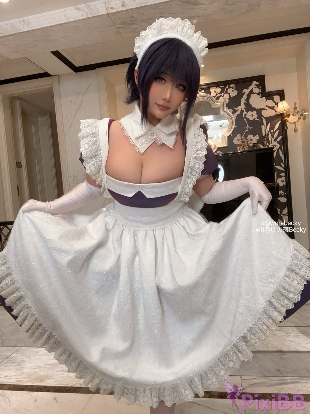 Cosplayer Bebeqi Becky The maid I hired recently is a little weird Lilith PixiBB.COM 014