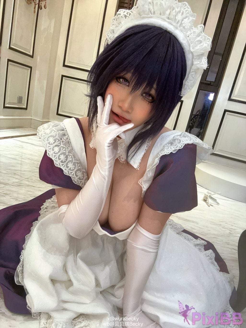 Cosplayer Bebeqi Becky The maid I hired recently is a little weird Lilith PixiBB.COM 019