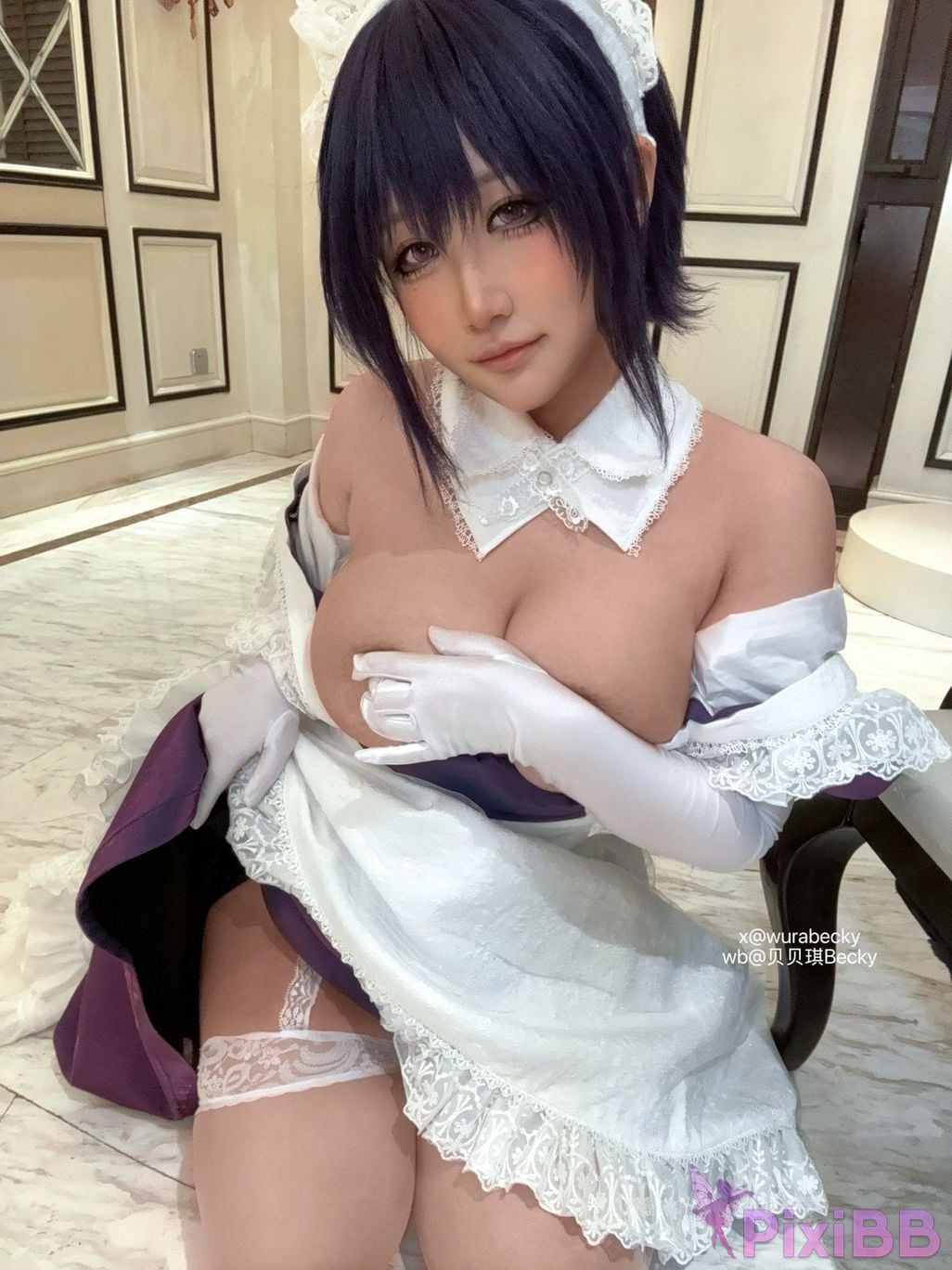 Cosplayer Bebeqi Becky The maid I hired recently is a little weird Lilith PixiBB.COM 023