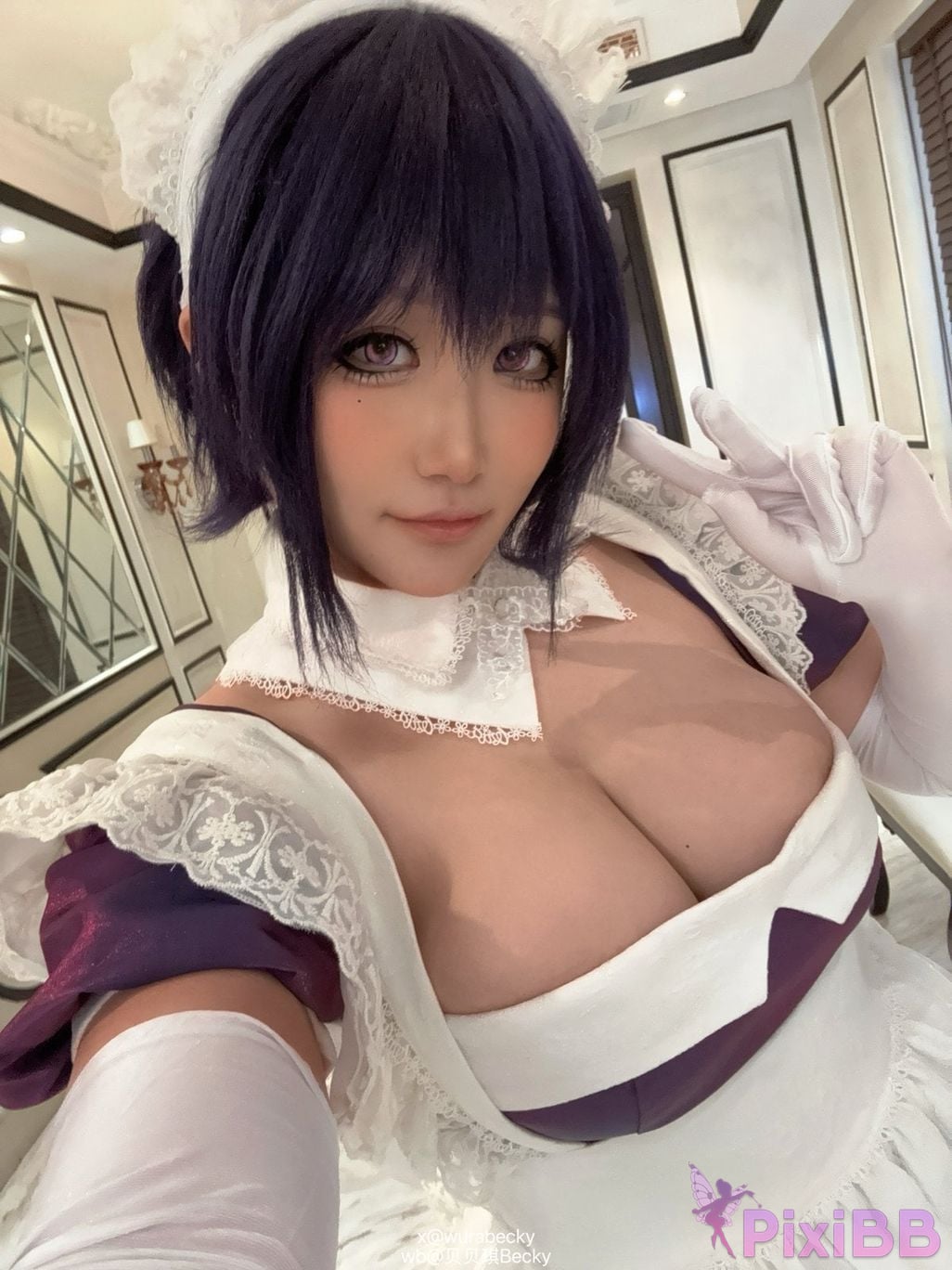 Cosplayer Bebeqi Becky The maid I hired recently is a little weird Lilith PixiBB.COM 044