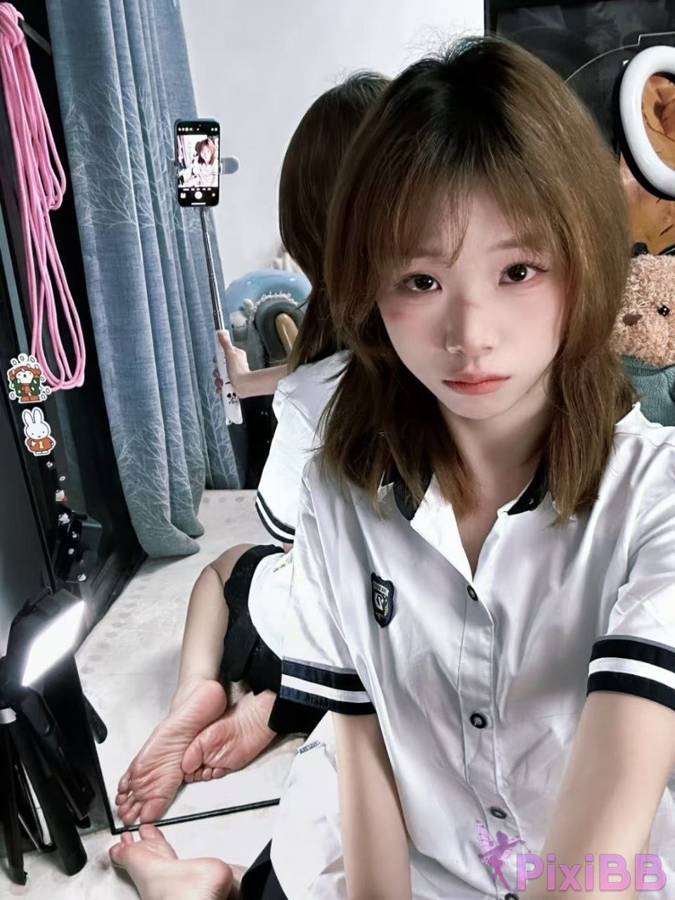 OtherXXX Kaka Douyin contrast foot control loli Large collection of silk views PixiBB.COM 050