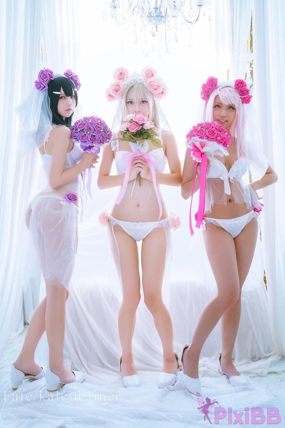 Coser Rinka and Yakira and Oni Hime Wedding Bikini ver. Fate kaleid liner PixiBB.COM 001