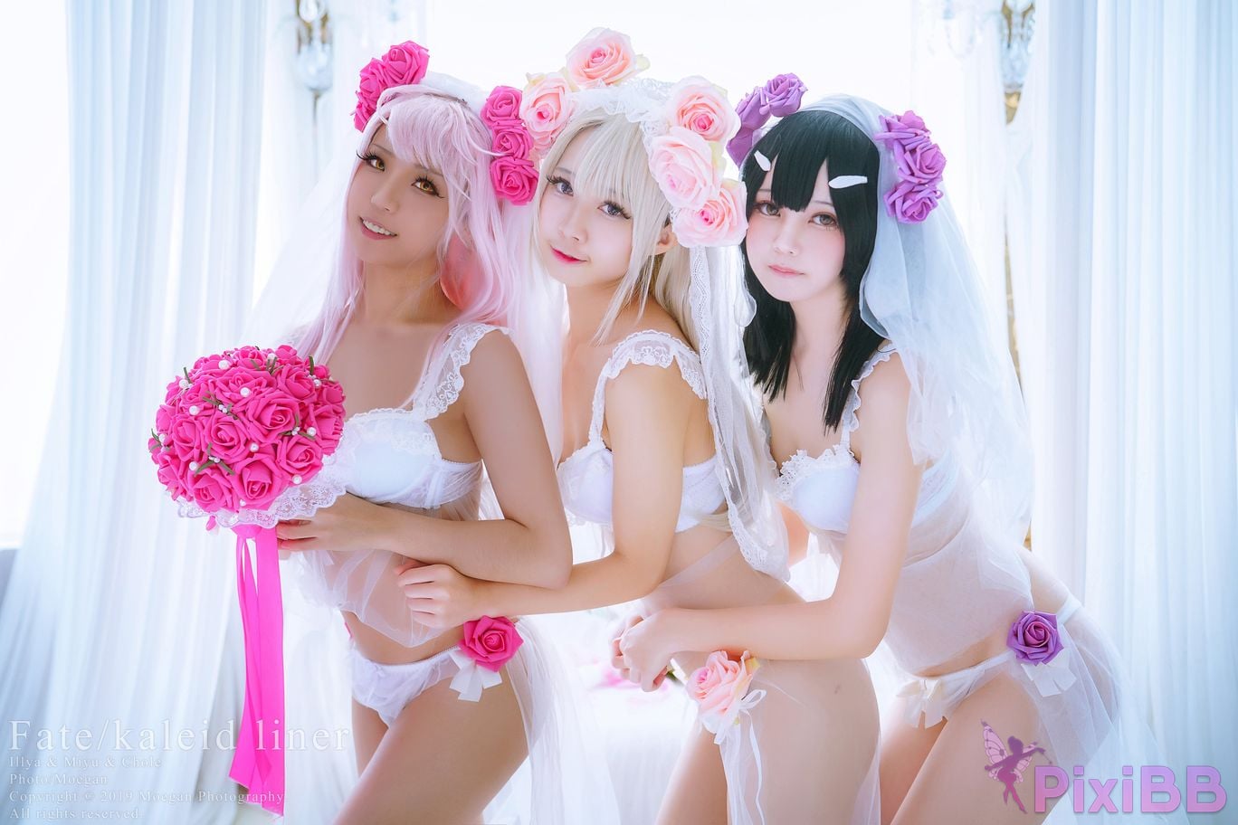 Coser Rinka and Yakira and Oni Hime Wedding Bikini ver. Fate kaleid liner PixiBB.COM 002