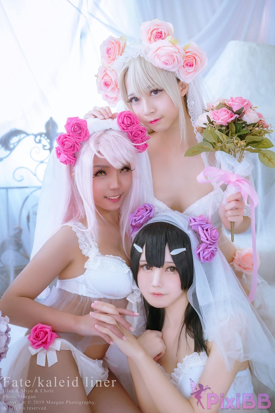 Coser Rinka and Yakira and Oni Hime Wedding Bikini ver. Fate kaleid liner PixiBB.COM 003