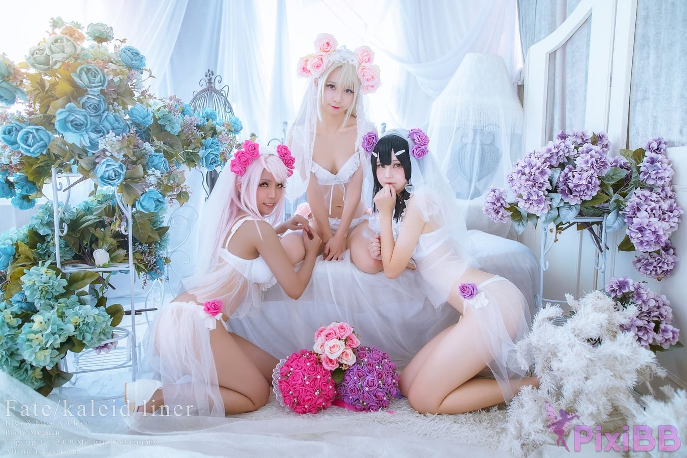 Coser Rinka and Yakira and Oni Hime Wedding Bikini ver. Fate kaleid liner PixiBB.COM 004