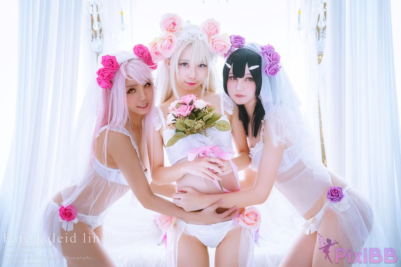 Coser Rinka and Yakira and Oni Hime Wedding Bikini ver. Fate kaleid liner PixiBB.COM 005