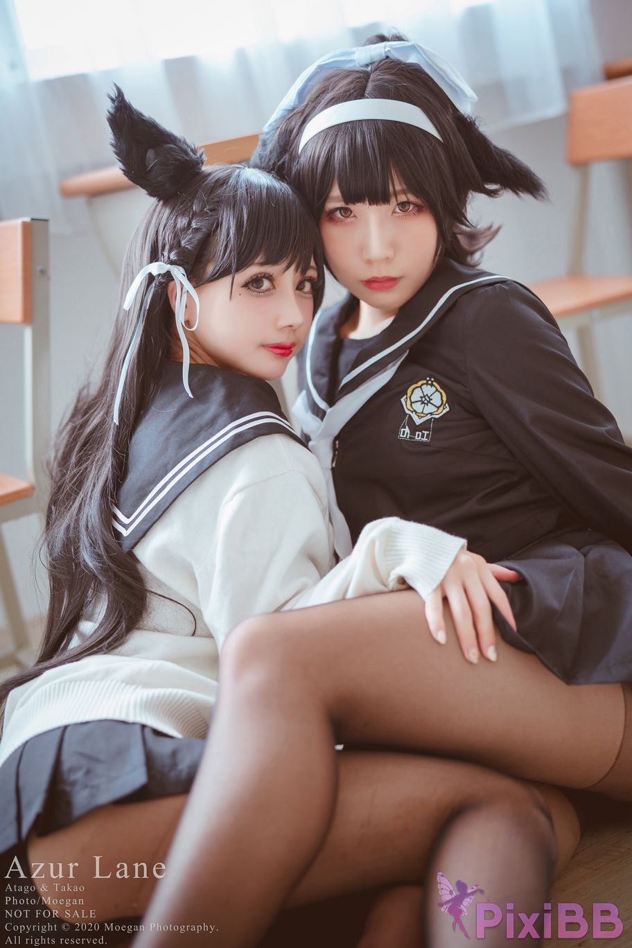 Coser Rinka and Shiina Kurumi Azur Lane Sailor Suit PixiBB.COM 007