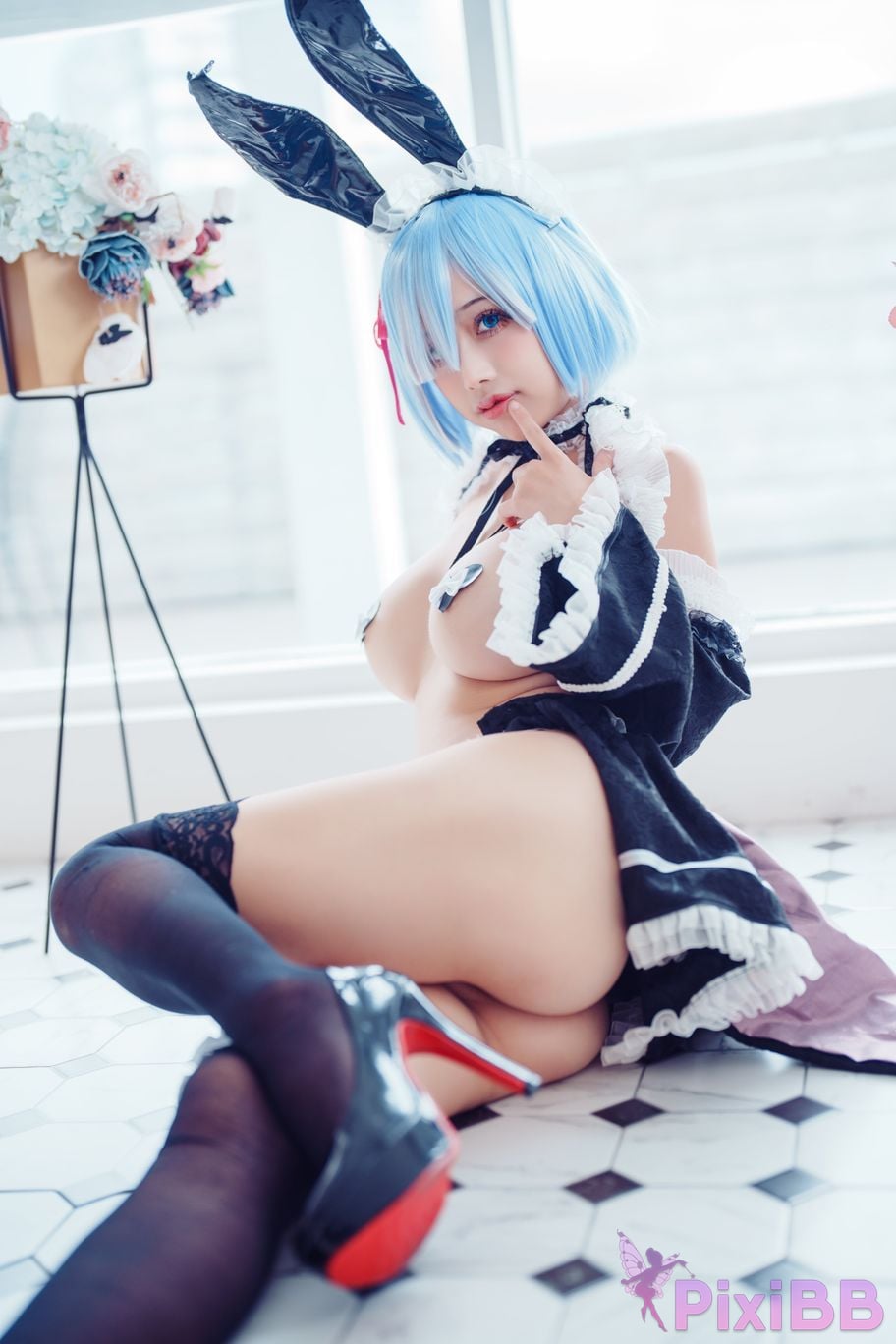 Coser Rinka Rem Bunny Maid PixiBB.COM 024