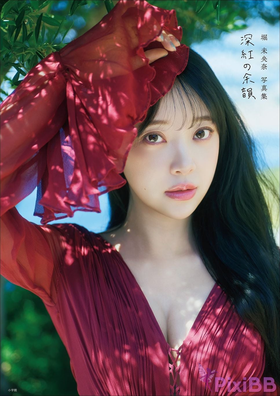 Japanese Idol Miona Hori Digital limited deluxe edition 30 Increased pages photo collection deep red aftertaste PixiBB.COM 001