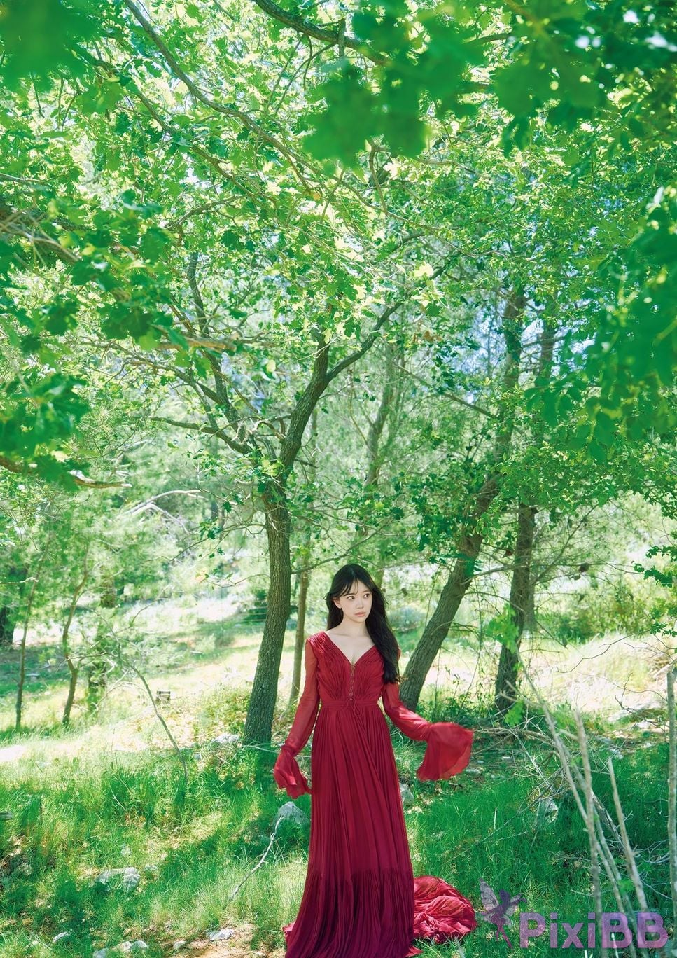 Japanese Idol Miona Hori Digital limited deluxe edition 30 Increased pages photo collection deep red aftertaste PixiBB.COM 004