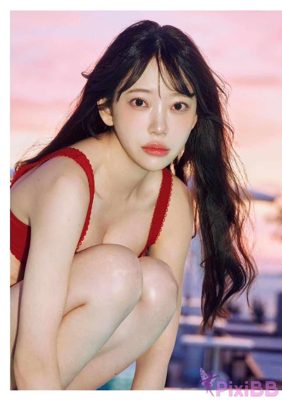 Japanese Idol Miona Hori Digital limited deluxe edition 30 Increased pages photo collection deep red aftertaste PixiBB.COM 128