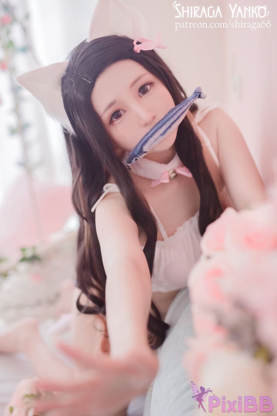 Cosplayer Shiraga Yanko Xiaoyang Nezuko Kamado Kimetsu No Yaiba PixiBB.COM 002